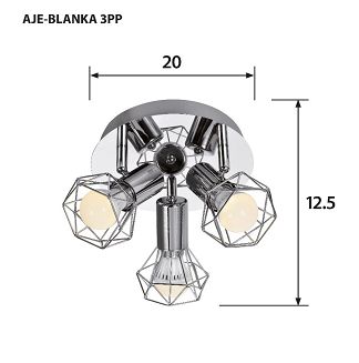 Plafon Activejet AJE-BLANKA 3PP (120 W; E14 x 3) - 3
