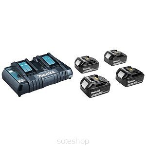 MAKITA ZESTAW ZASILAJĄCY 18V (BL1850Bx4+DC18RD) MAKPAC