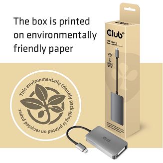 CLUB3D cac-1510 USB C DVI-D Dual link Szary - 5