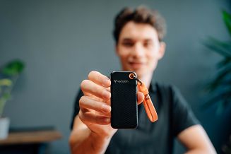 Dysk SSD zewnętrzny Verbatim Pocket SSD 1TB USB-C 3.2 Gen 2 czarny/pomarańczowy - 5