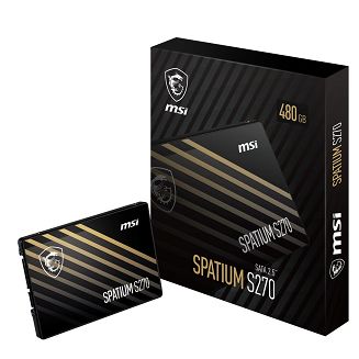 Dysk SSD MSI SPATIUM S270 SATA 2.5” 480GB - 6