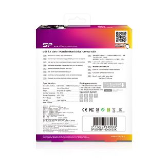 Dysk zewnętrzny HDD Silicon Power Armor A30 (2TB; 2.5