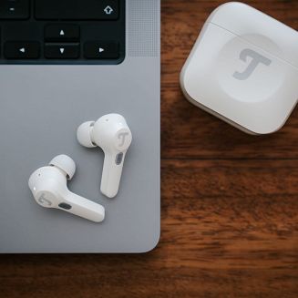 Teufel AIRY TWS Pro True-Wireless Słuchawki douszne Bluetooth srebrno-białe - Słuchawki - 20 KHz - 7