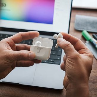 Teufel AIRY TWS Pro True-Wireless Słuchawki douszne Bluetooth srebrno-białe - Słuchawki - 20 KHz - 9