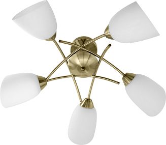 Żyrandol klasyczna lampa sufitowa wisząca Activejet NIKITA Patyna 5xE27 do salonu - 3