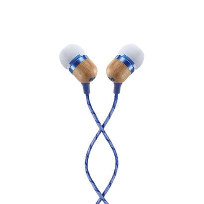 Słuchawki douszne Marley Smile Jamaica, douszne, przewodowe, mikrofon, dżinsowe | Marley | Słuchawki douszne | Uśmiechnij się Jamajka