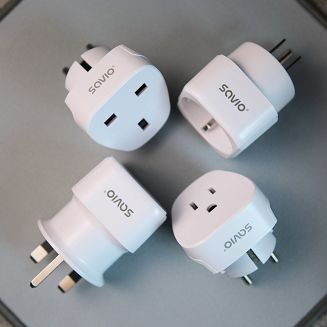 SAVIO ADAPTER PODRÓŻNY, GNIAZDO US – WTYK EU AP-01 - 7