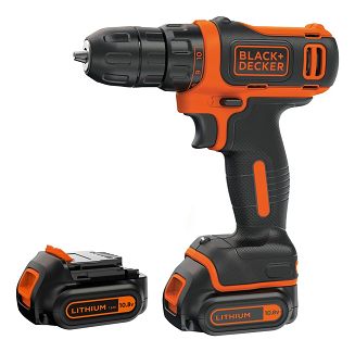 Black & Decker BDCDD12KB-QW wiertło Zamek centralny Czarny, Pomarańczowy - 3