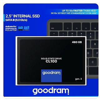 SSD GOODRAM CL100 Gen. 3 480GB SATA III 2,5 RETAIL - 8