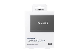 Dysk zewnętrzny SSD Samsung T7 (1TB; USB 3.2; szary; MU-PC1T0T/WW) - 9