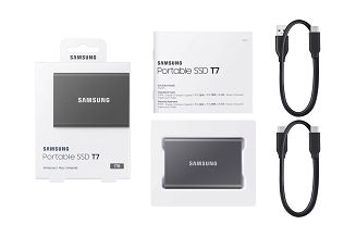 Dysk zewnętrzny SSD Samsung T7 (1TB; USB 3.2; szary; MU-PC1T0T/WW) - 13
