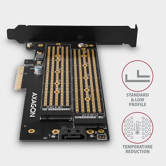 Axagon PCEM2-D adapter Wewnętrzny M.2, SATA - 5