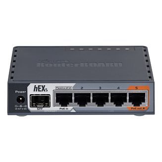 Router Mikrotik hEX S (RB760iGS) Total Ethernet  Ports:6; Architecture:MMIPS; CPU core:2 - 3