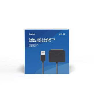 SAVIO ADAPTER USB 3.0 DO DYSKÓW 3.5” Z ZASILANIEM AK-39 - 5