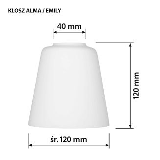 Klosz do lampy ALMA - 3