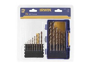 IRWIN ZESTAW 15szt. HSS TiN 1.5mm, 2mm, 2.5mm, 3mm, 3.5mm, 4mm, 4.5mm, 5mm, 5.5mm, 6mm, 6.5mm, 7mm, 8mm, 9mm, 10mm - 3