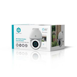 Kamera zewnętrzna Nedis Smartlife Wifi, IP65 czujnik ruchu, night vision, biały - 12