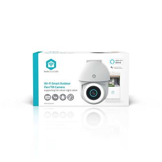 Kamera zewnętrzna Nedis Smartlife Wifi, IP65 czujnik ruchu, night vision, biały - 11