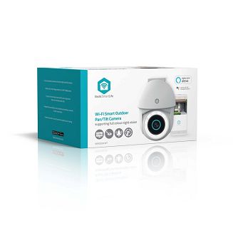Kamera zewnętrzna Nedis Smartlife Wifi, IP65 czujnik ruchu, night vision, biały - 13