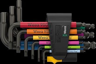 Zestaw kluczy trzpieniowych 950/9 Hex-Plus multicolour 9CZR - 3