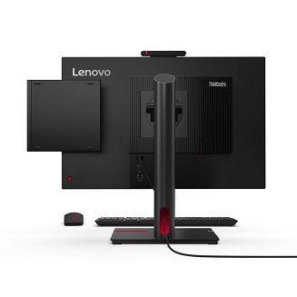 Komputer stacjonarny Lenovo ThinkCentre M70q z procesorem Intel Core i5-14400T, pamięcią wewnętrzną 16 GB SO-DIMM DDR5, dyskiem SSD o pojemności 512 GB i kartą graficzną Intel UHD Graphics 730, bez napędu optycznego - 8