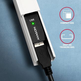 Axagon ADR-215 USB 2.0 A-M -> A-F active extension/repeater cable 15m - Kabel - Digital/Daten kabel USB USB A Czarny - 6