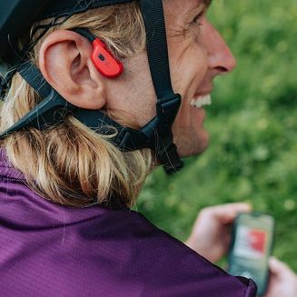Słuchawki bezprzewodowe kostne Suunto Wing Lava Red Czerwone - 3