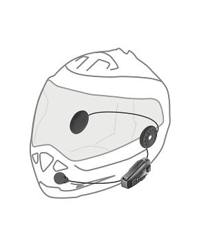 Interkom motocyklowy INTERPHONE U-COM 8R, komplet na 1 kask - 6