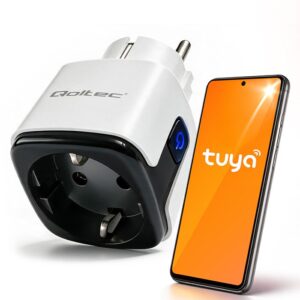 Gniazdko inteligentne Qoltec Wi-Fi 16 A tuya, timer watomierz