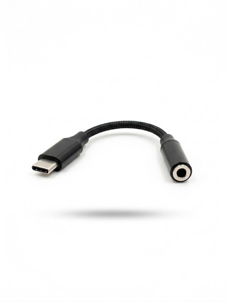 Adapter Vakoss do słuchawek type-C – Mini Jack 3,5 mm TC-5681 czarny