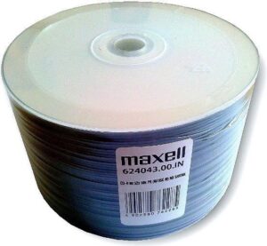 Maxell CD-R 700 MB, 50 szt. w opakowaniu SHRINK, prędkość zapisu 52X