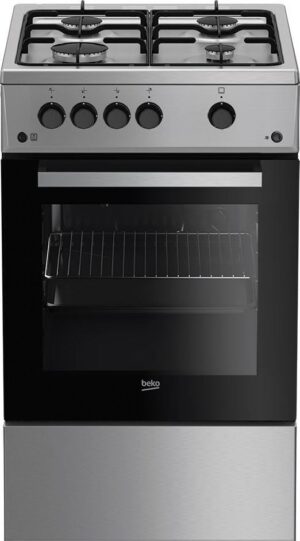 Kuchnia wolnostojąca gazowa Beko FSG52020FX, piekarnik gazowy