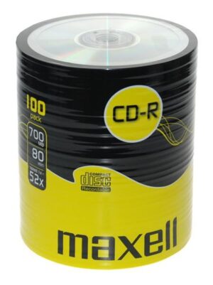 Maxell CD-R 700 MB, 80 min SHRINK 52X, płyta, szpindel 100 szt.