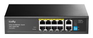 Switch CUDY FS1010PG 8-Port 10/100M PoE+ 120 W 2xGbE Uplink