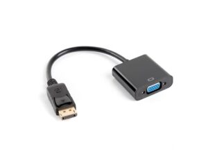 Adapter Lanberg AD-0002-BK (DisplayPort M – D-Sub (VGA) F; 0,20m; kolor czarny)