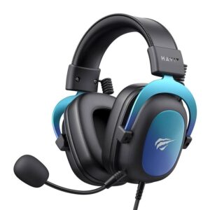 Słuchawki gamingowe Bluetooth Havit H2002U Pro czarno-niebieskie