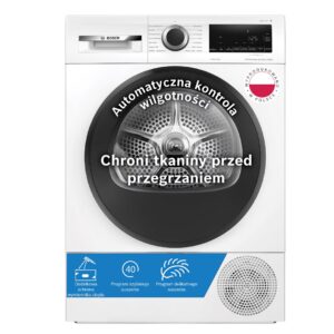 Suszarka Bosch WQG241ALPL z pompą ciepła, 9 kg, klasa D, 64dB, AutoDry