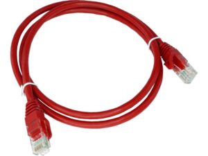 Alantec Patch-cord U/UTP kat.5e PVC 0,25 m czerwony