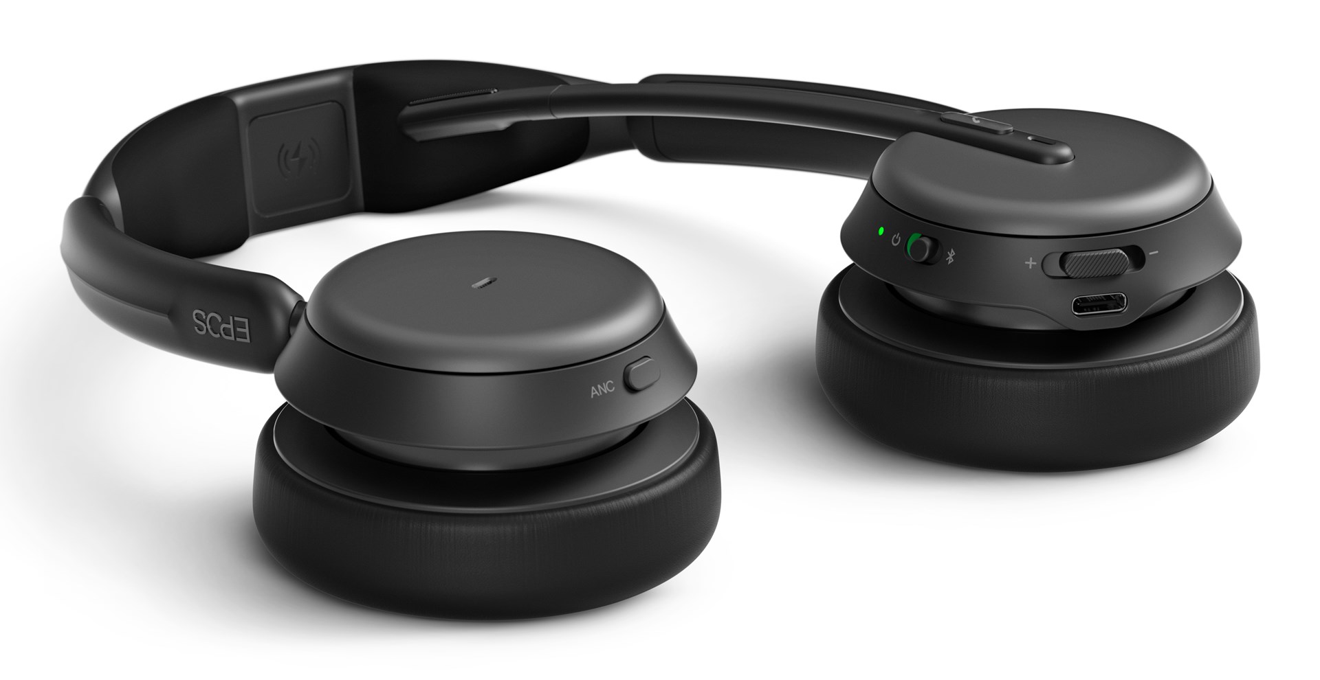 EPOS IMPACT 1061 ANC Zestaw słuchawkowy Bezprzewodowy Opaska na głowę Biuro/centrum telefoniczne Bluetooth Podstawka do ładowania Czarny