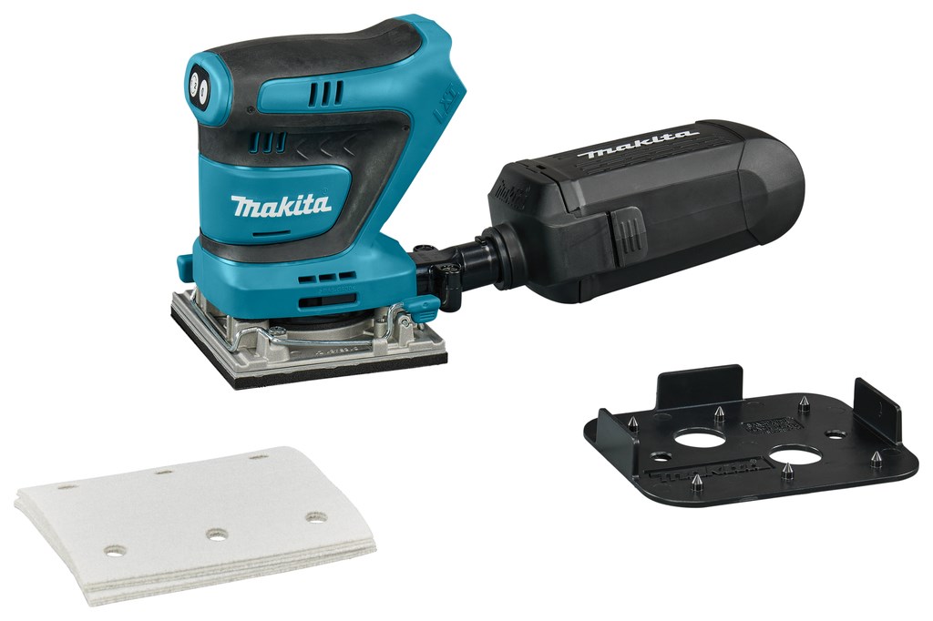 Makita DBO484Z przenośna szlifierka Losowa szlifierka oscylacyjna 14000 OPM Czarny, Niebieski