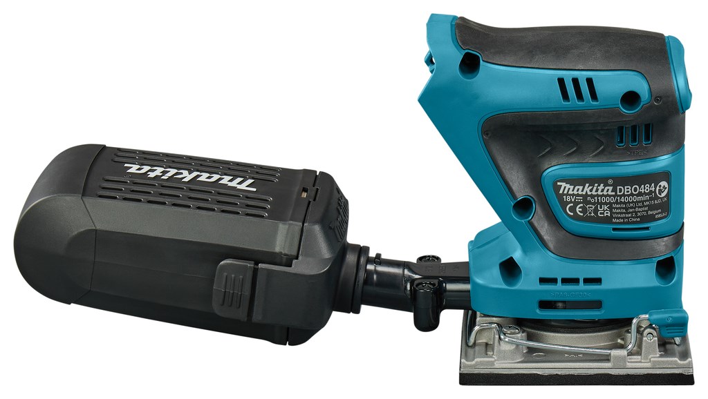 Makita DBO484Z przenośna szlifierka Losowa szlifierka oscylacyjna 14000 OPM Czarny, Niebieski