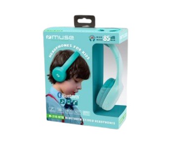 Muse M-215 BTB słuchawki/zestaw słuchawkowy Bezprzewodowy Opaska na głowę Muzyka Bluetooth Niebieski